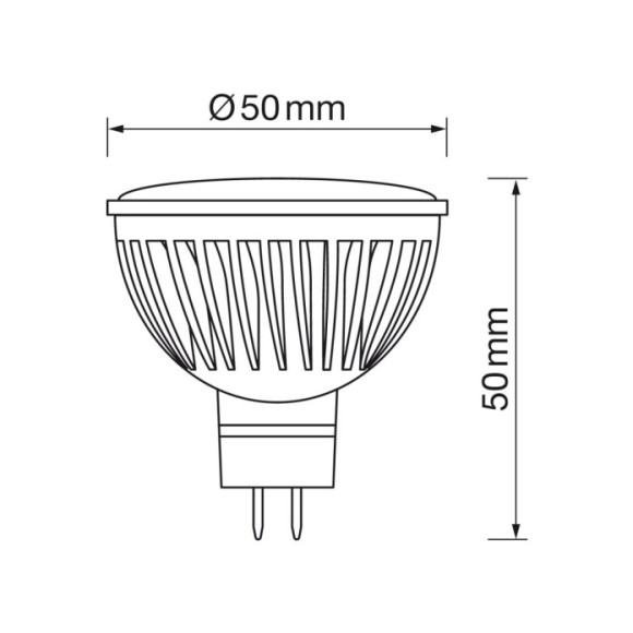 MR16 8W led aluminio 4000k MR16 8W led aluminio 4000k