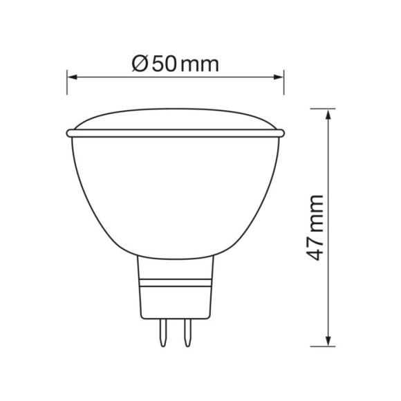 MR16 6W led (12V) 4000k