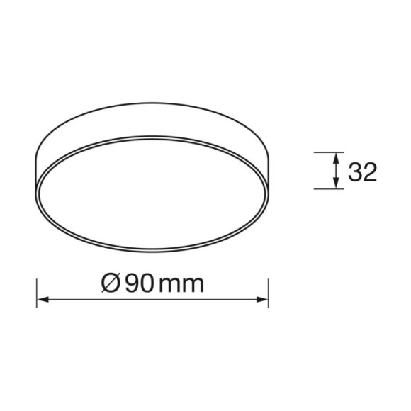 Panel superficie redondo 8W led 4000K Panel superficie redondo 8W led 4000K