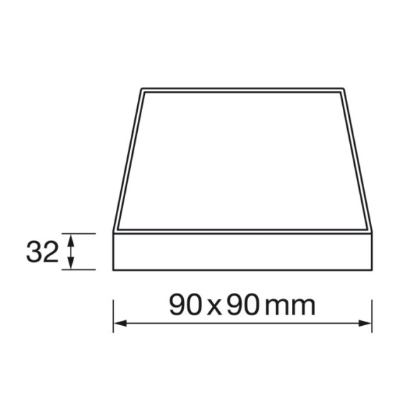 Panel superficie cuadrado 8W led 4000K Panel superficie cuadrado 8W led 4000K