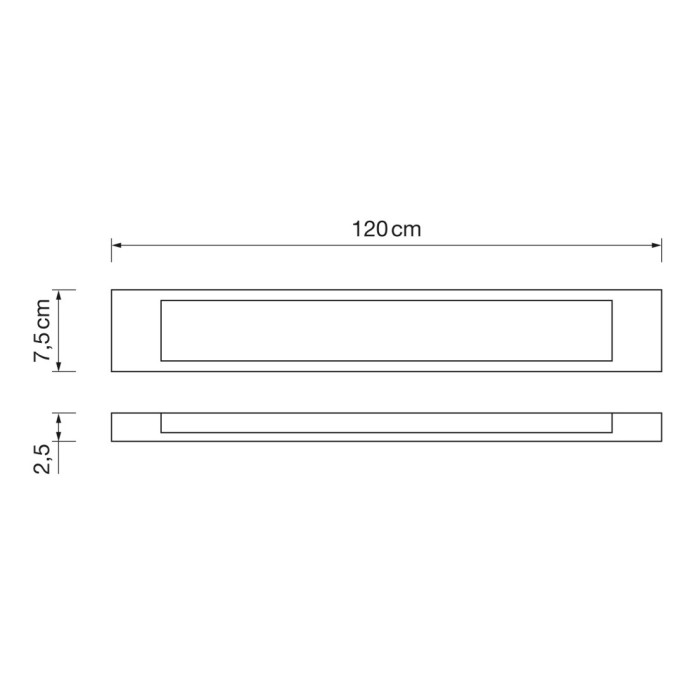 Regleta 40W led 6000K