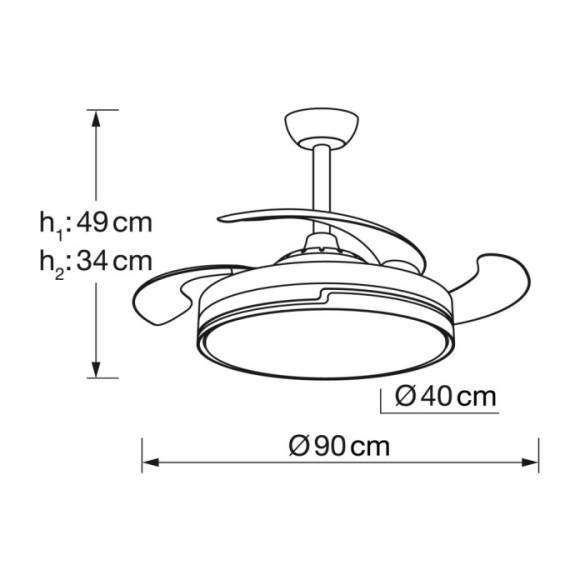 Ventilador  Minidestroy DIMABLE Y CCT Ventilador  Minidestroy DIMABLE Y CCT