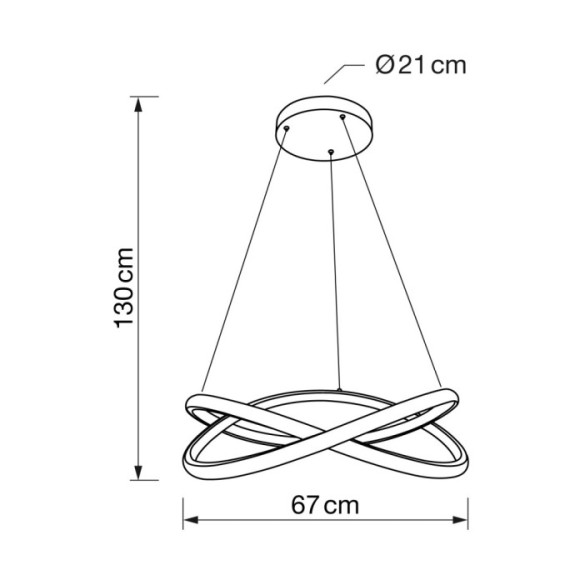 Lámpara colgante 92W Lámpara colgante 92W