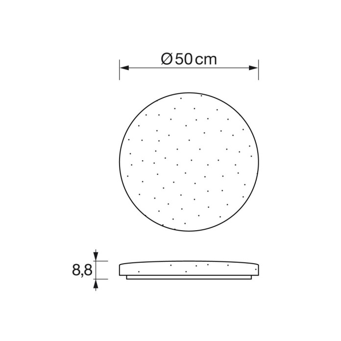 Plafón Cuarzo 50 Musical