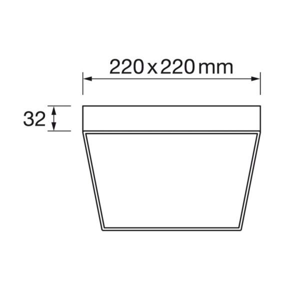 Panel superficie cuadrado   26W led 4000K