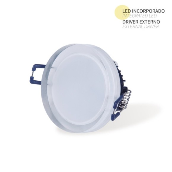 Empotrable redondo fijo 9W led
