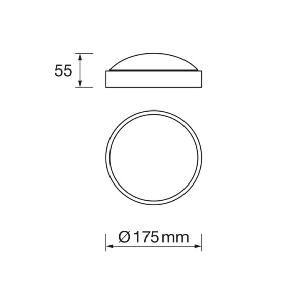 U-block exterior redondo 15W
