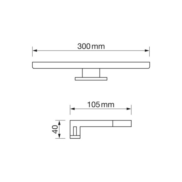 Aplique de baño 5W 4500K Aplique de baño 5W 4500K