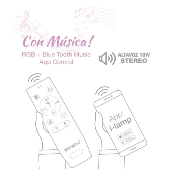 Plafón Talco 50 Musical