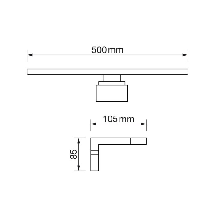 Aplique de baño 15W 4500K