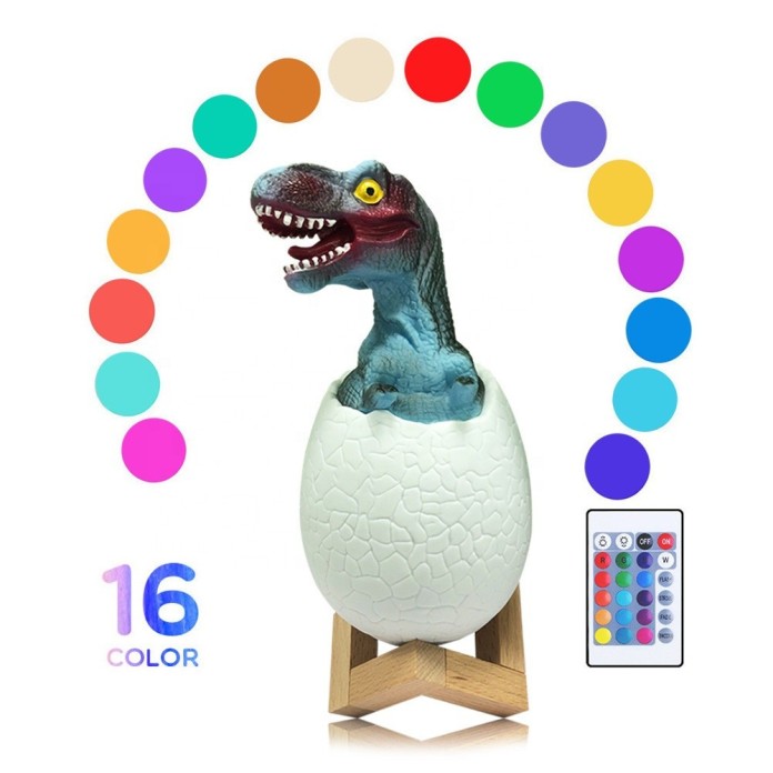 SOBREMESA LED T-REX RGB MANDO BATERIA