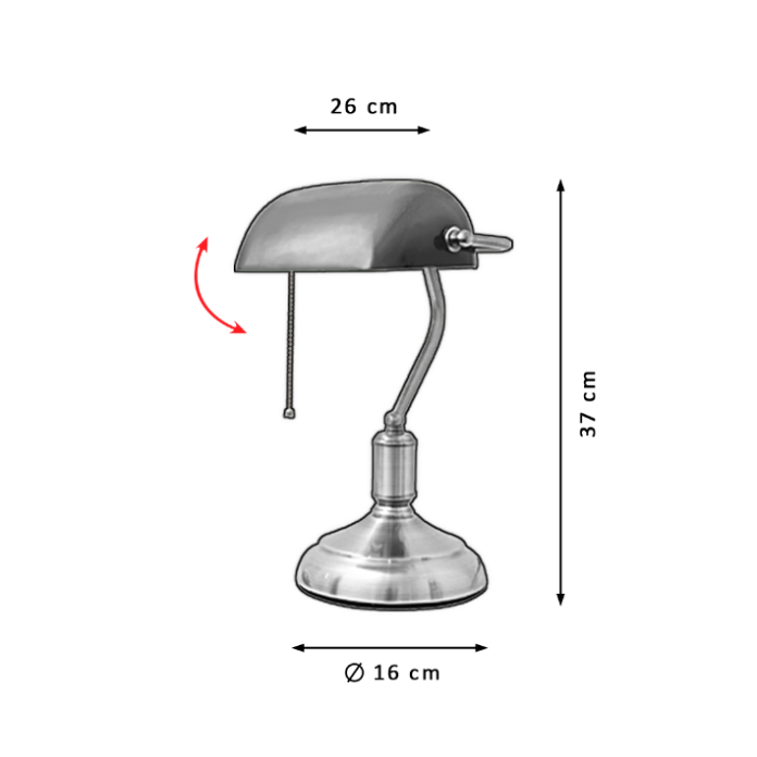 FLEXO E27 BANK 1 LUZ CRISTAL VERDE