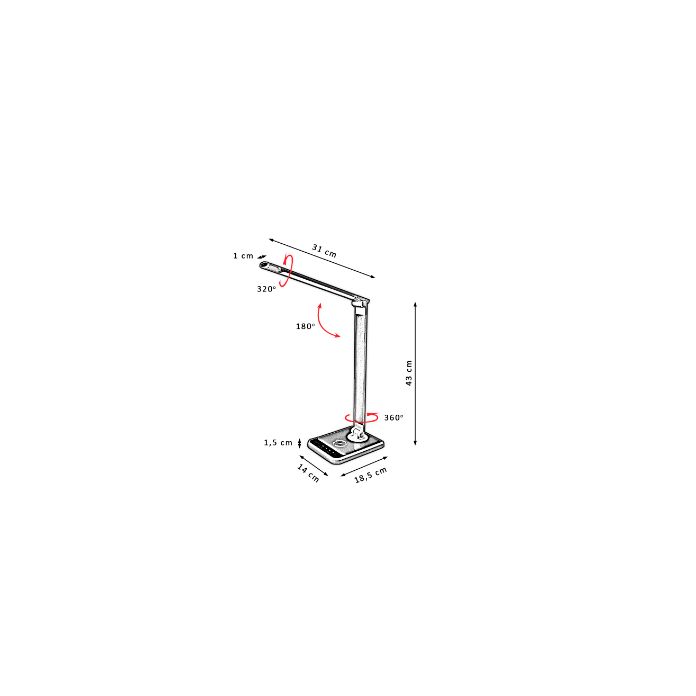 FLEXO LED MOBILE 12W CARGA INALÁMBRICA
