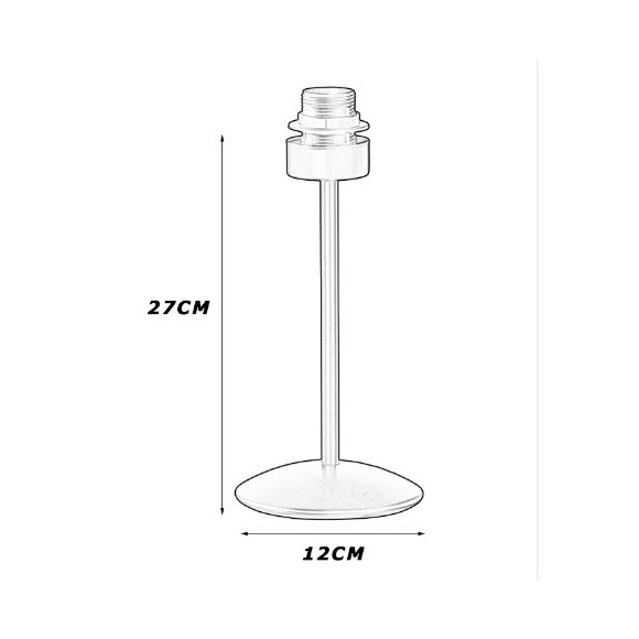 PORTATIL 1 LUZ E27 SIN PANTALLA