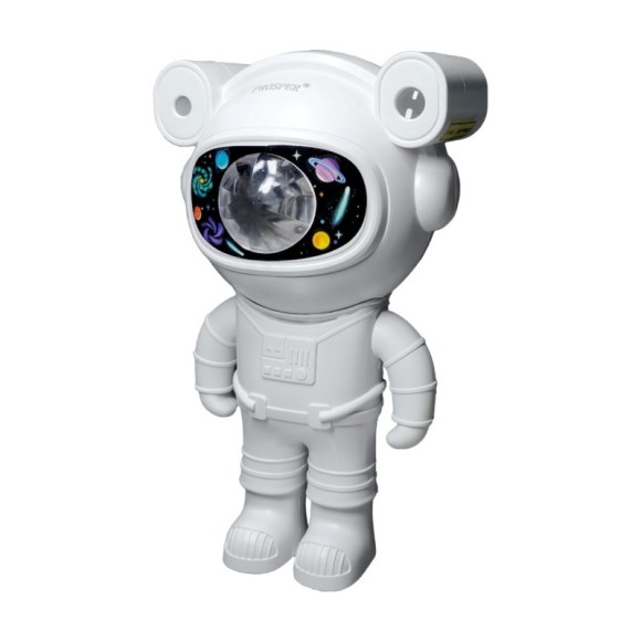 PROYECTOR ASTRONAUTA BLANCO CON ALTAVOZ