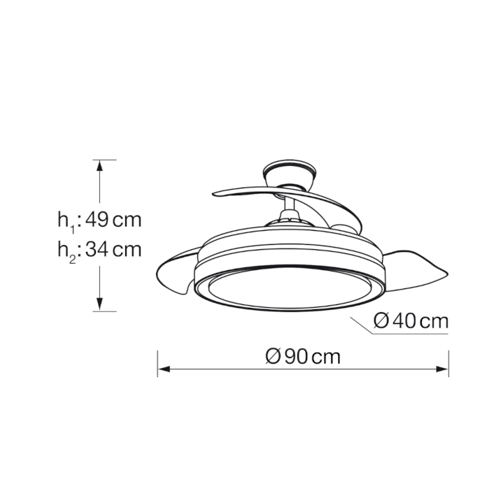 Ventilador Mini Manila DIMABLE Y CCT
