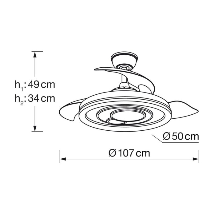 Ventilador Nice DIMABLE