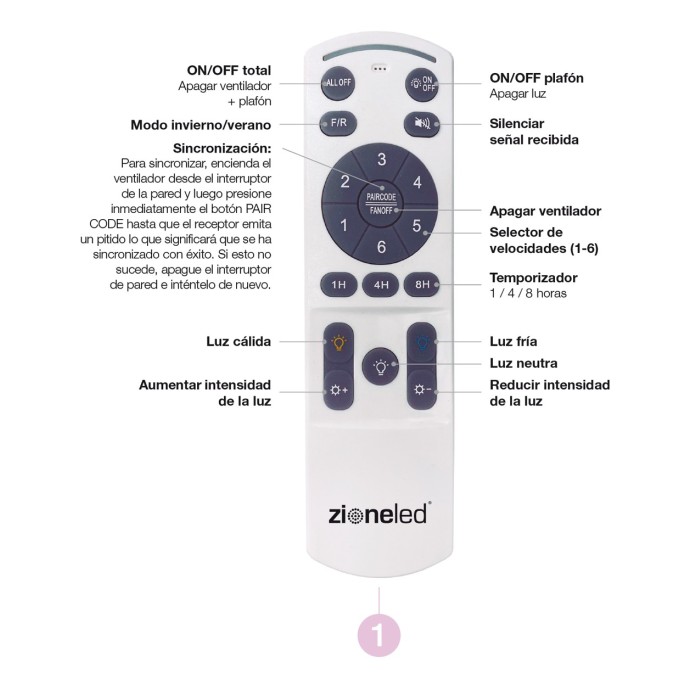 Ventilador Fashion DIMABLE Y CCT