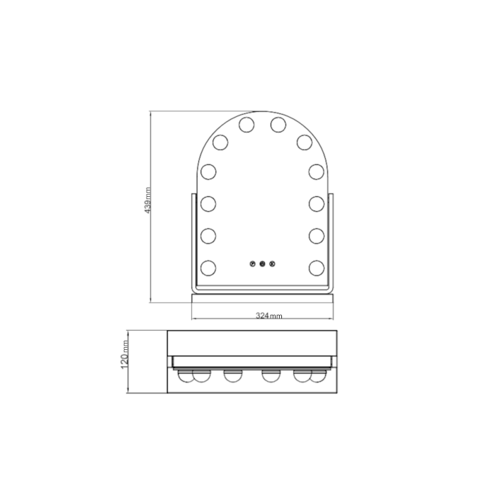 Espejo tocador con luz-1