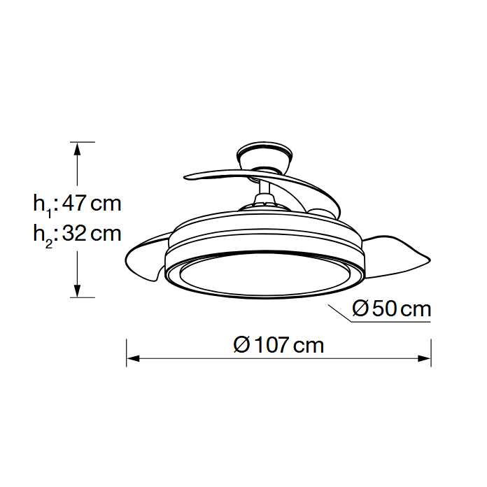 Ventilador Manila DIMABLE Y CCT