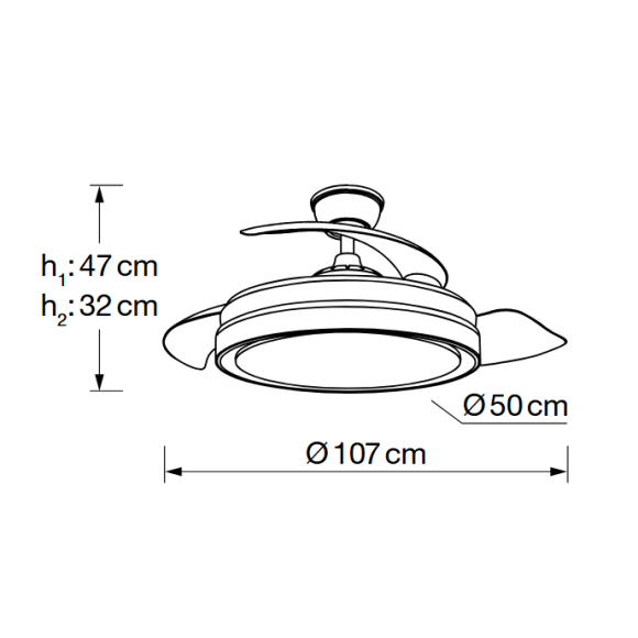 Ventilador Manila DIMABLE Y CCT
