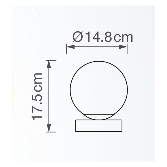 Sobremesa 1xE14 TOUCH ON/OFF