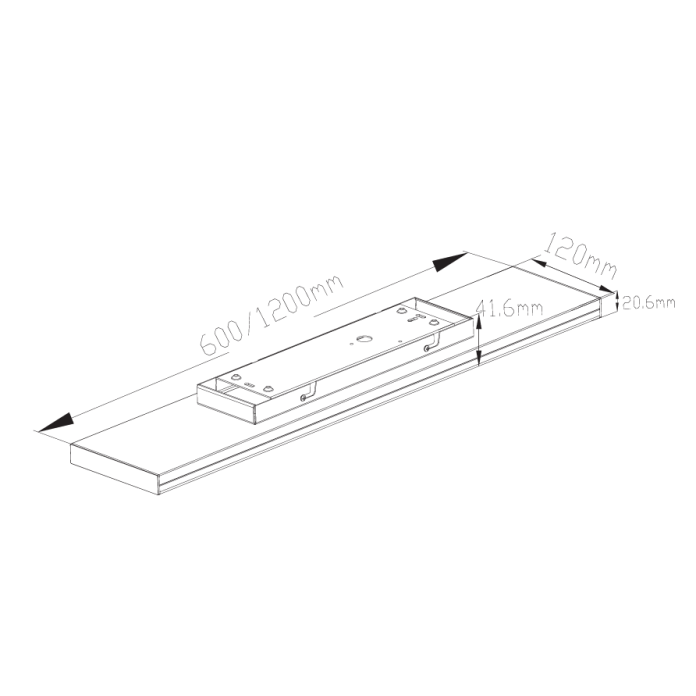 Panel rectangular 60W CCT