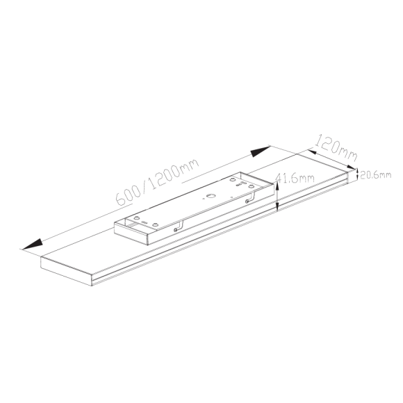 Panel rectangular 60W CCT