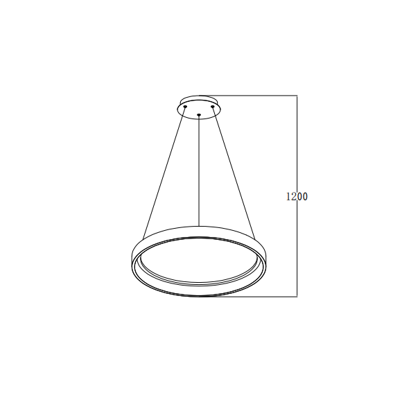 Lampara colgante 120W DIMABLE