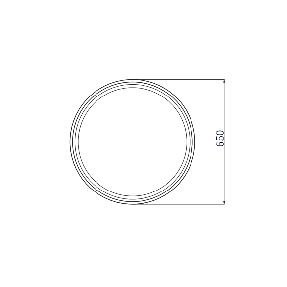 PLAFON LED 145W CCT 7200LM GREIGE
