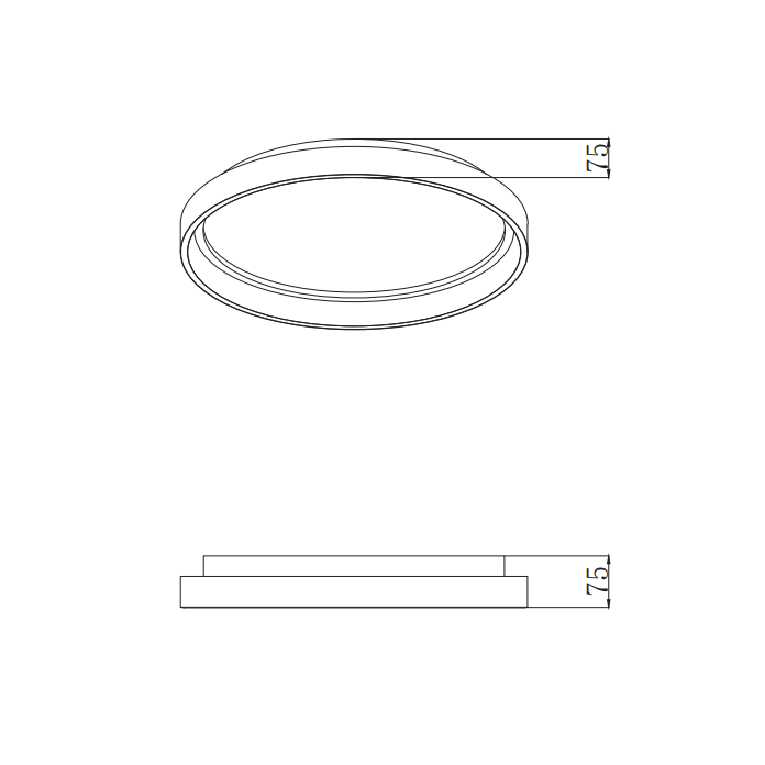PLAFON LED 100W CCT 6000LM GREIGE