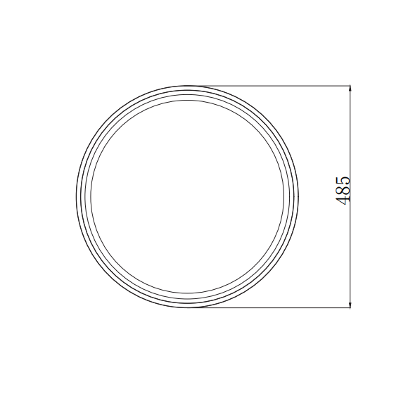 PLAFON LED 100W CCT 6000LM GREIGE