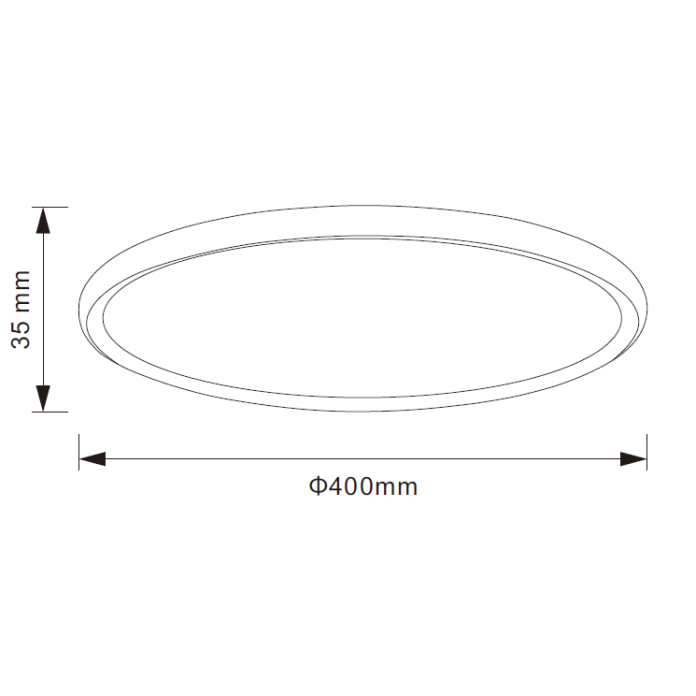 Plafon Carloz 40 LED DIM 20+12W