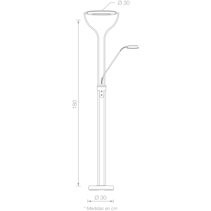 Pie de salón Smeagol 30/5W CCT DIMABLE